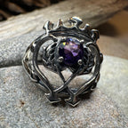Dedication Luckenbooth Amethyst Ring