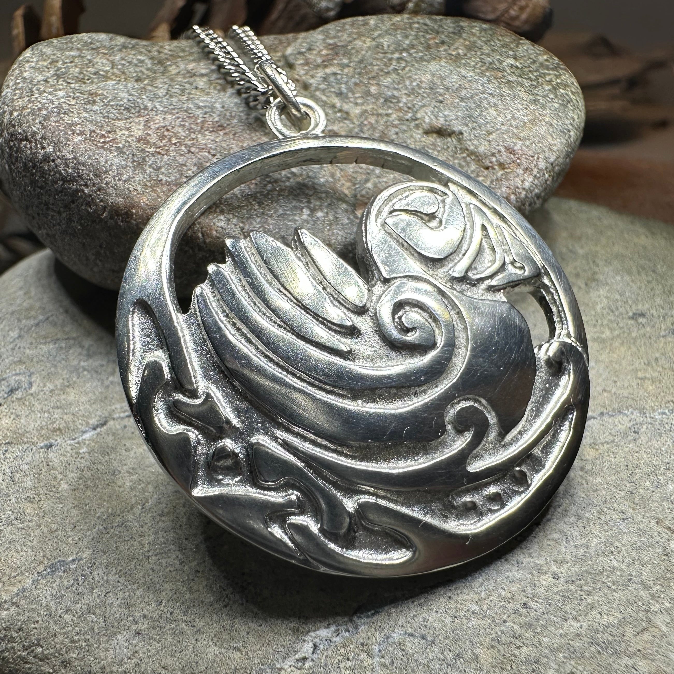 Celtic Puffin Necklace