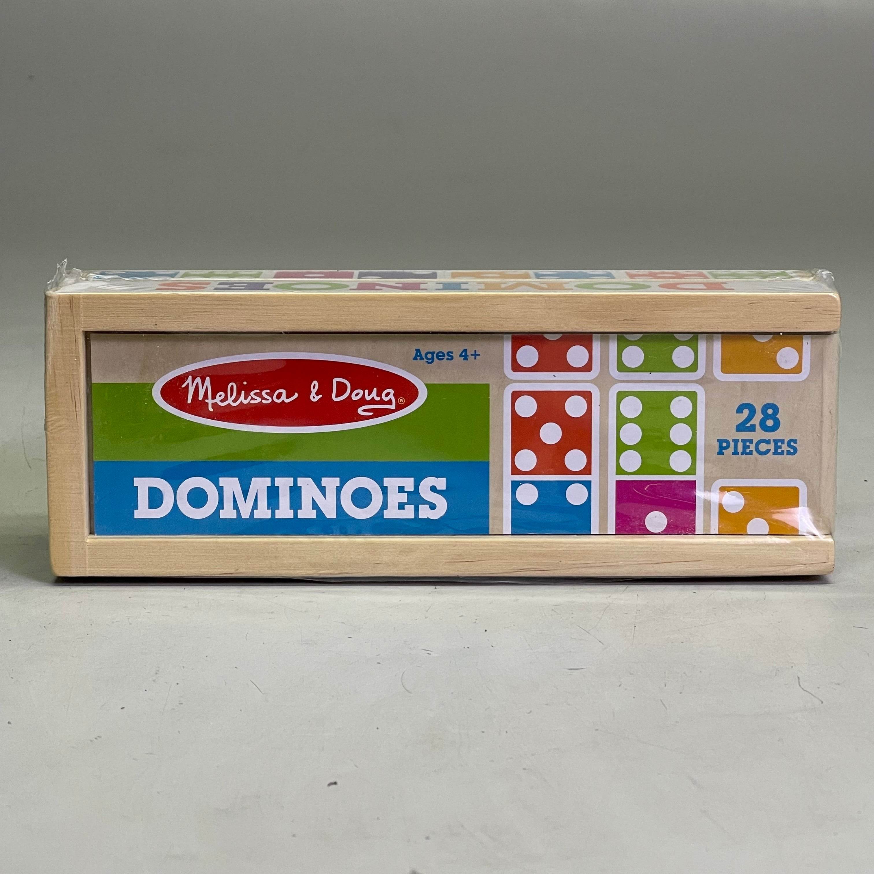MELISSA & DOUG Dominoes Game 28 Pieces Multicolor Wood 30388 - 