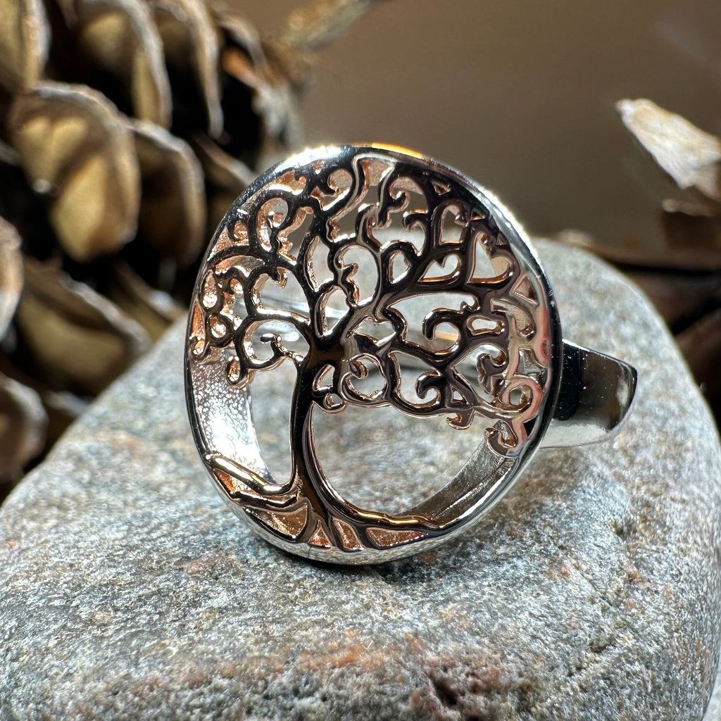 Rose Tree of Life Ring