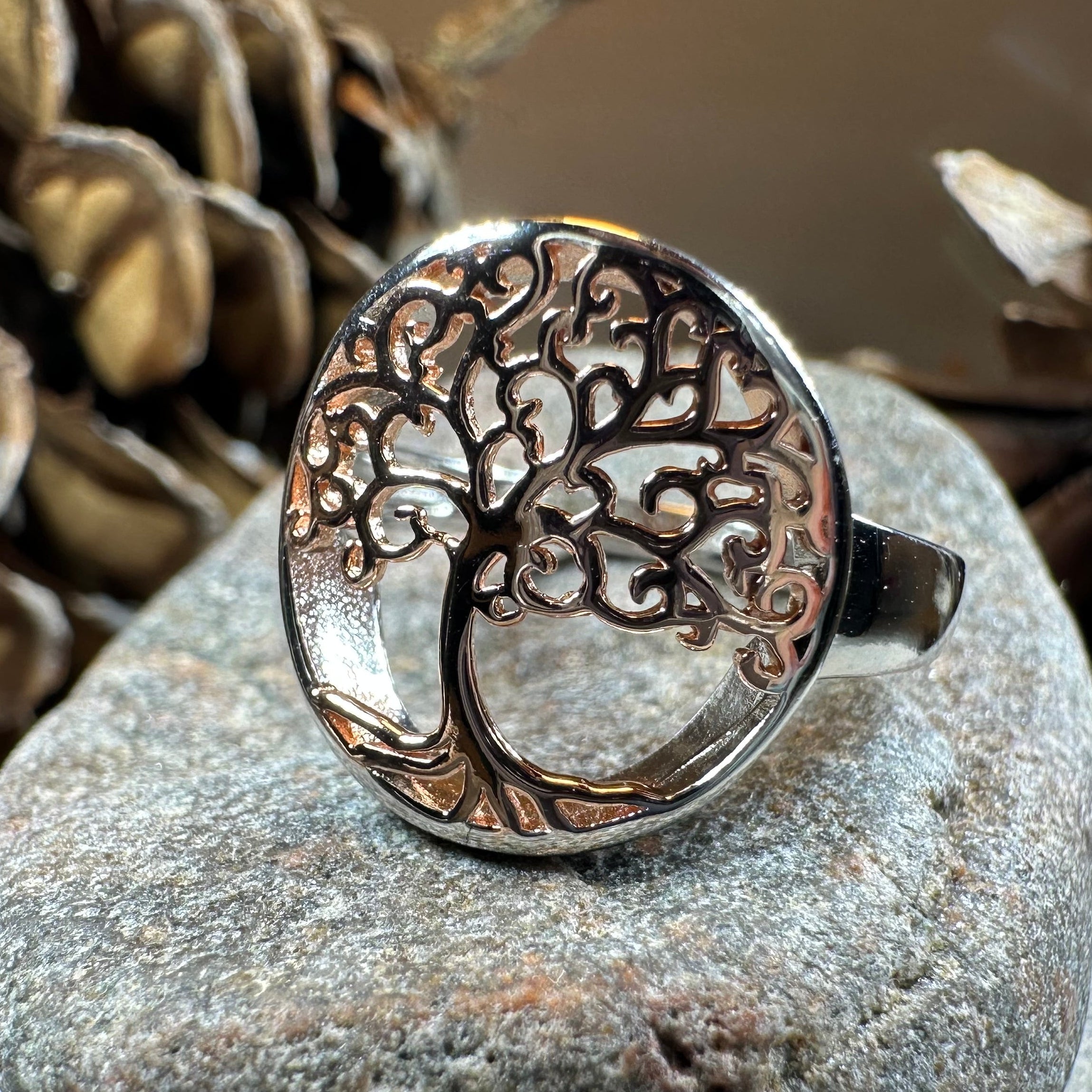 Rose Tree of Life Ring