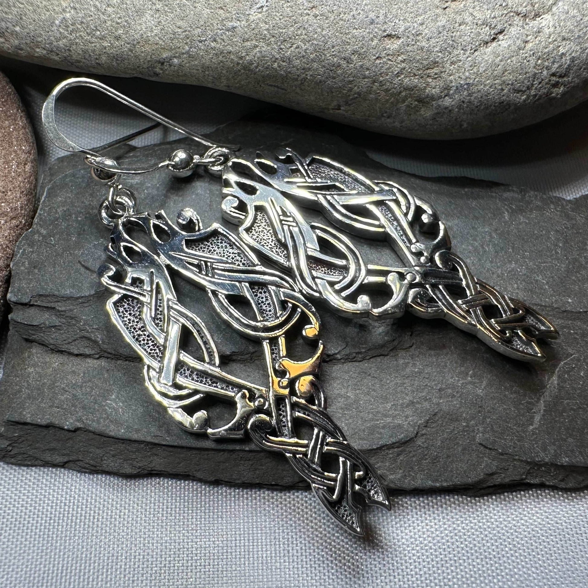 Unne Celtic Viking Earrings - 