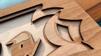 Galaga Arcade Game Marquee Wood Wall Art - 