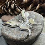 Brooke Butterfly Necklace - abalone shell