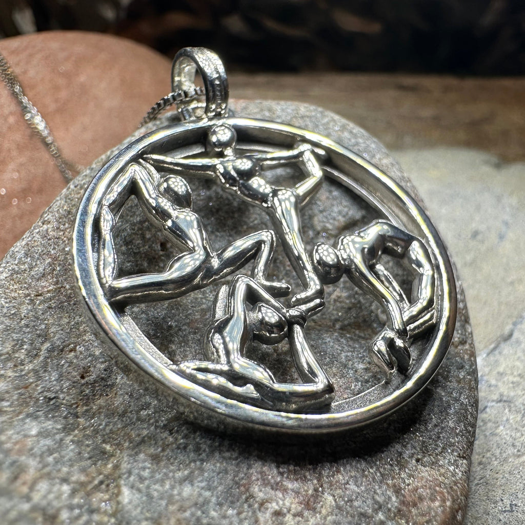 Round Yoga Pose Necklace