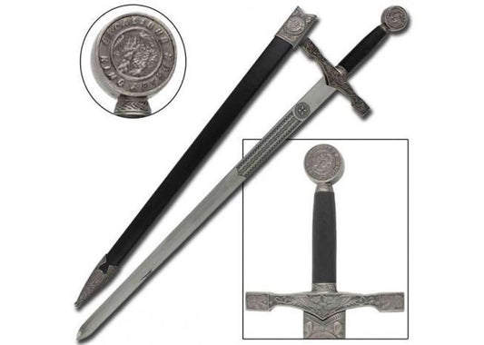 King Arthur Excalibur Replica Longsword - Silver-0