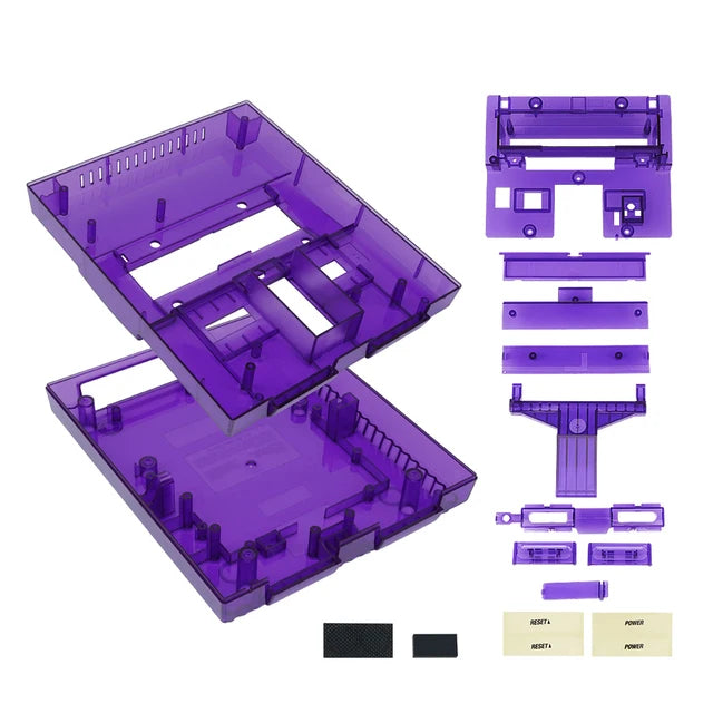 Super Nintendo Replace Console Shell Housing SNES Translucent Purple