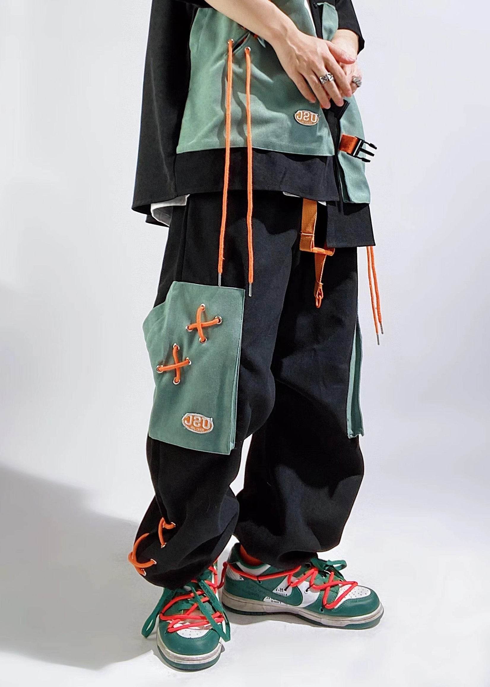 YEP5 UUC Laced Pants - Black / S