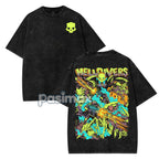 Helldivers 2 "The Taste of Freedom" Washed Unisex T-shirt – Fan Gift, Game Shirt