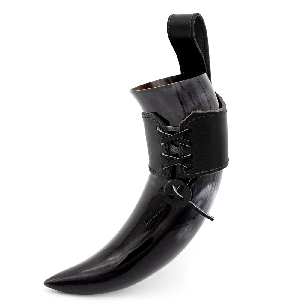 Viking Drinking Horn with Leather Holster – The Journeyman