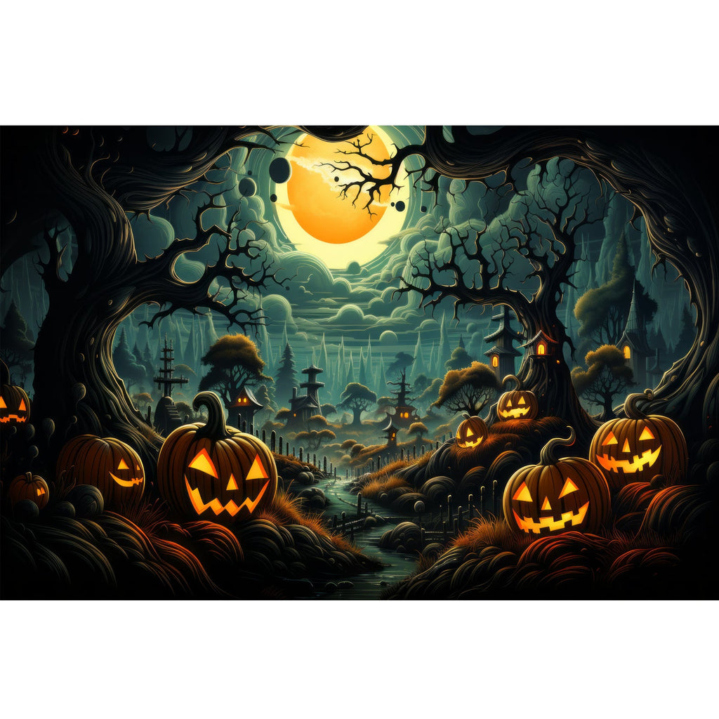 Ingooood Jigsaw Puzzle 1000 Pieces- Forest Halloween - Entertainment Toys for Adult Special Graduation or Birthday Gift Home Decor