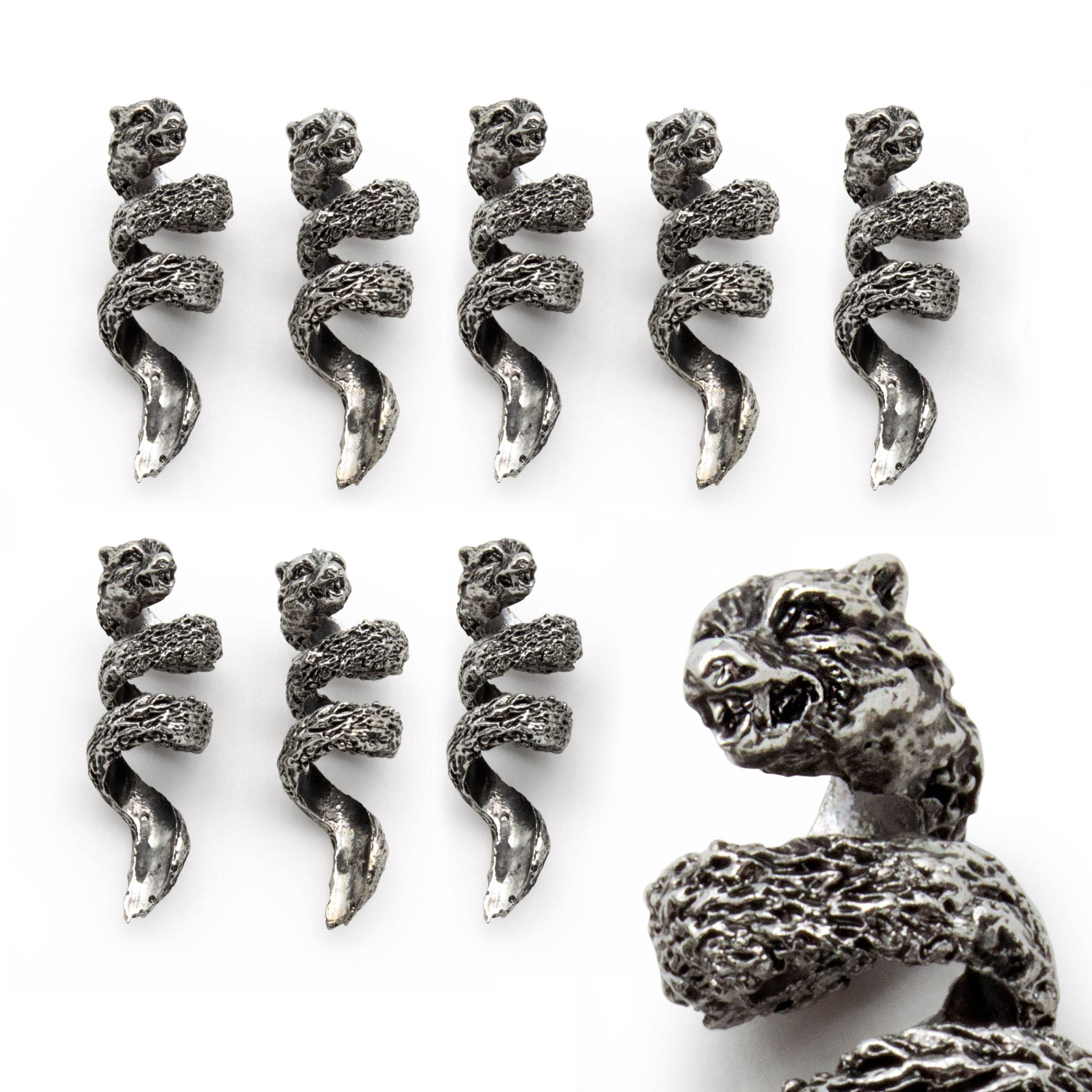 Fenrir Beard Rings (Silver - 4) - 