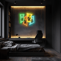 Pokemon Neon Sign, Uv Print Neon Art, Pika Uv Print Neon Sign, Neon Wall Art