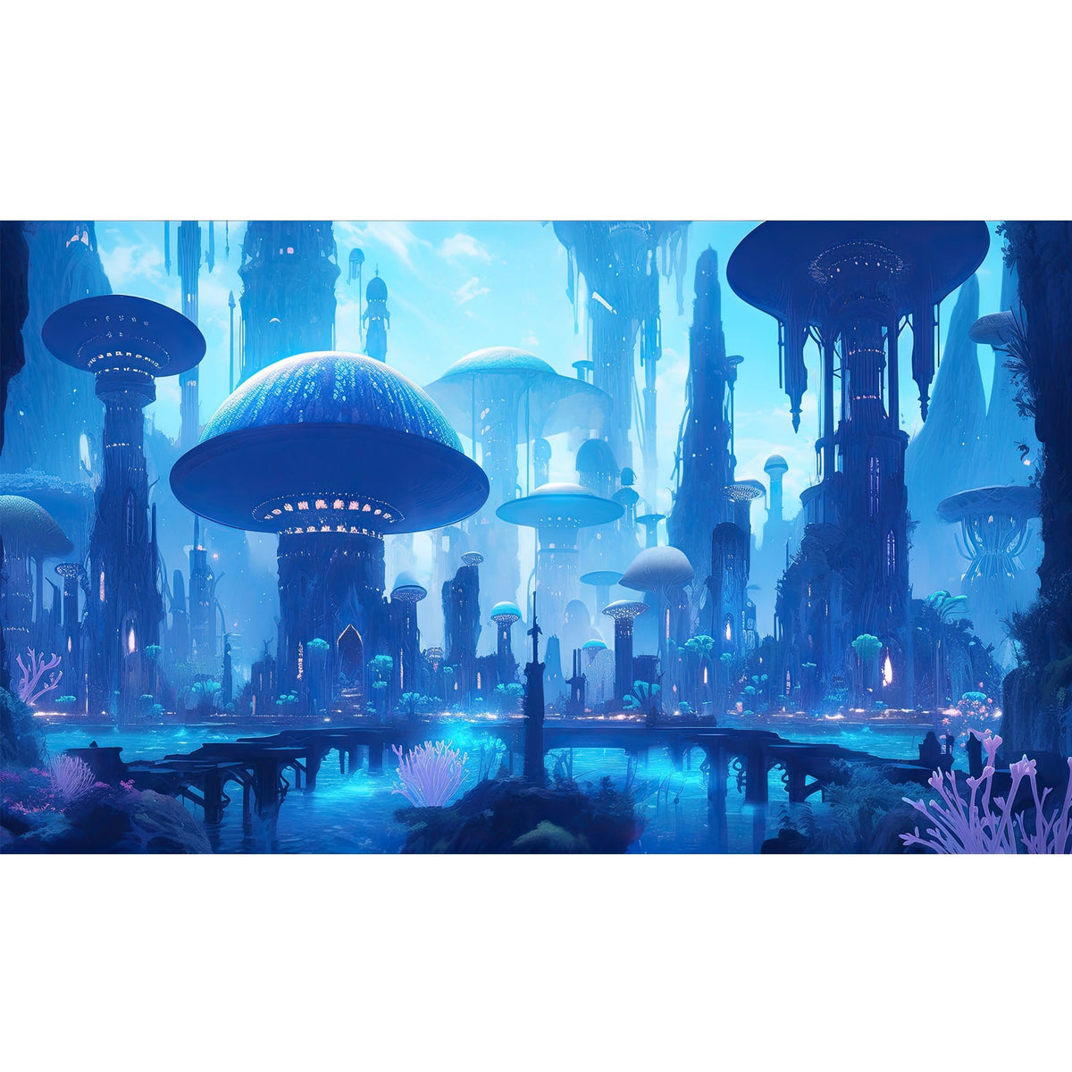 Ingooood Jigsaw Puzzle 1000 Pieces- Fantasy City - Entertainment Toys for Adult Special Graduation or Birthday Gift Home Decor
