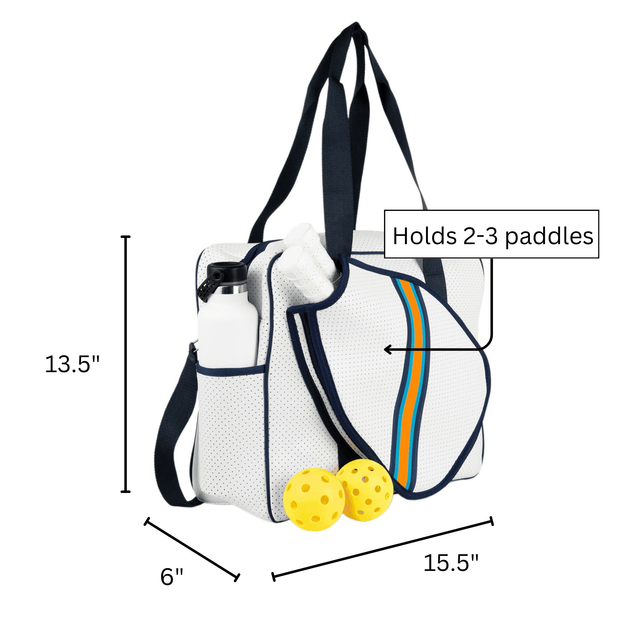 Brooklyn Pickleball Bag - Greenwich Green stripe