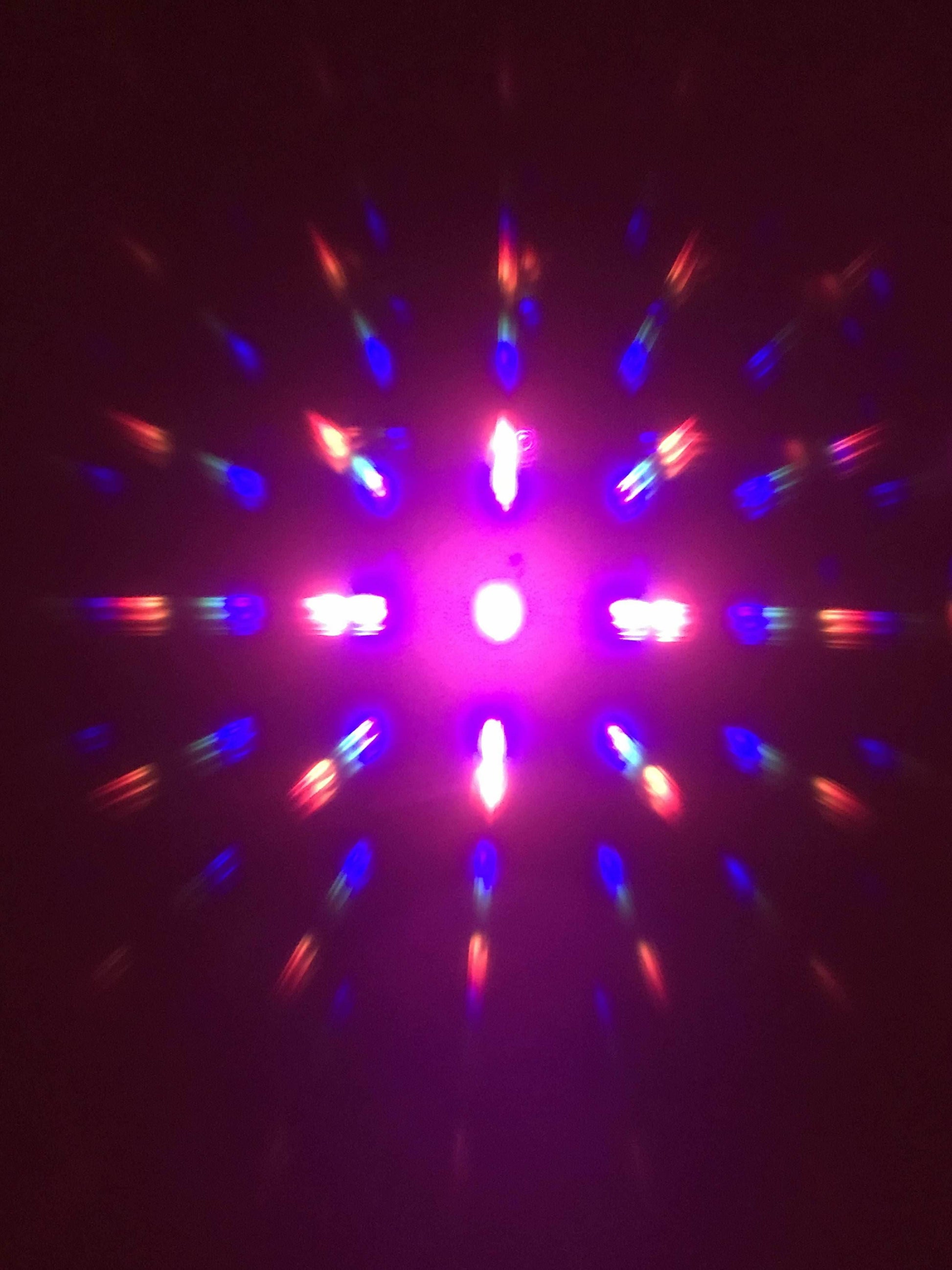 Steampunk Goggles with magnifying loupes UV glow neon pink prism diffraction lenses - 