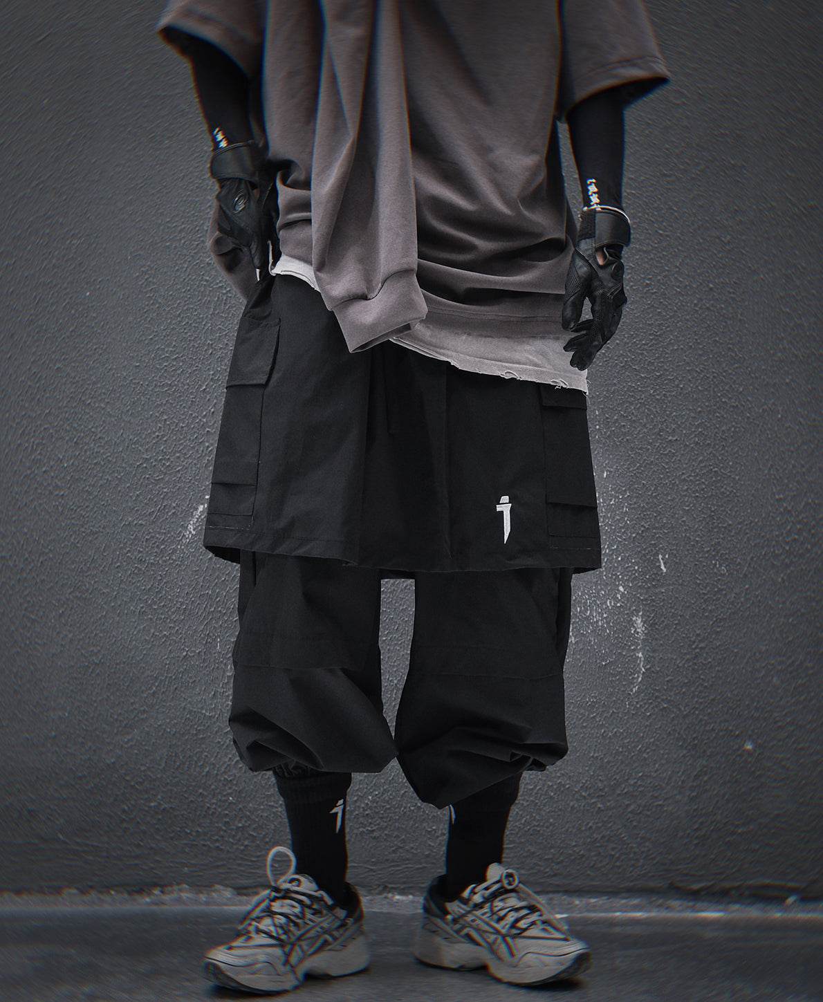 HiP80 Black Samurai Pants - M