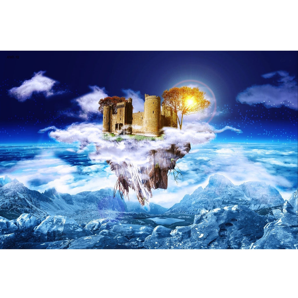 Ingooood Jigsaw Puzzle 1000 Pieces- Fantasy Castle in the Sky - Entertainment Toys for Adult Special Graduation or Birthday Gift Home Decor