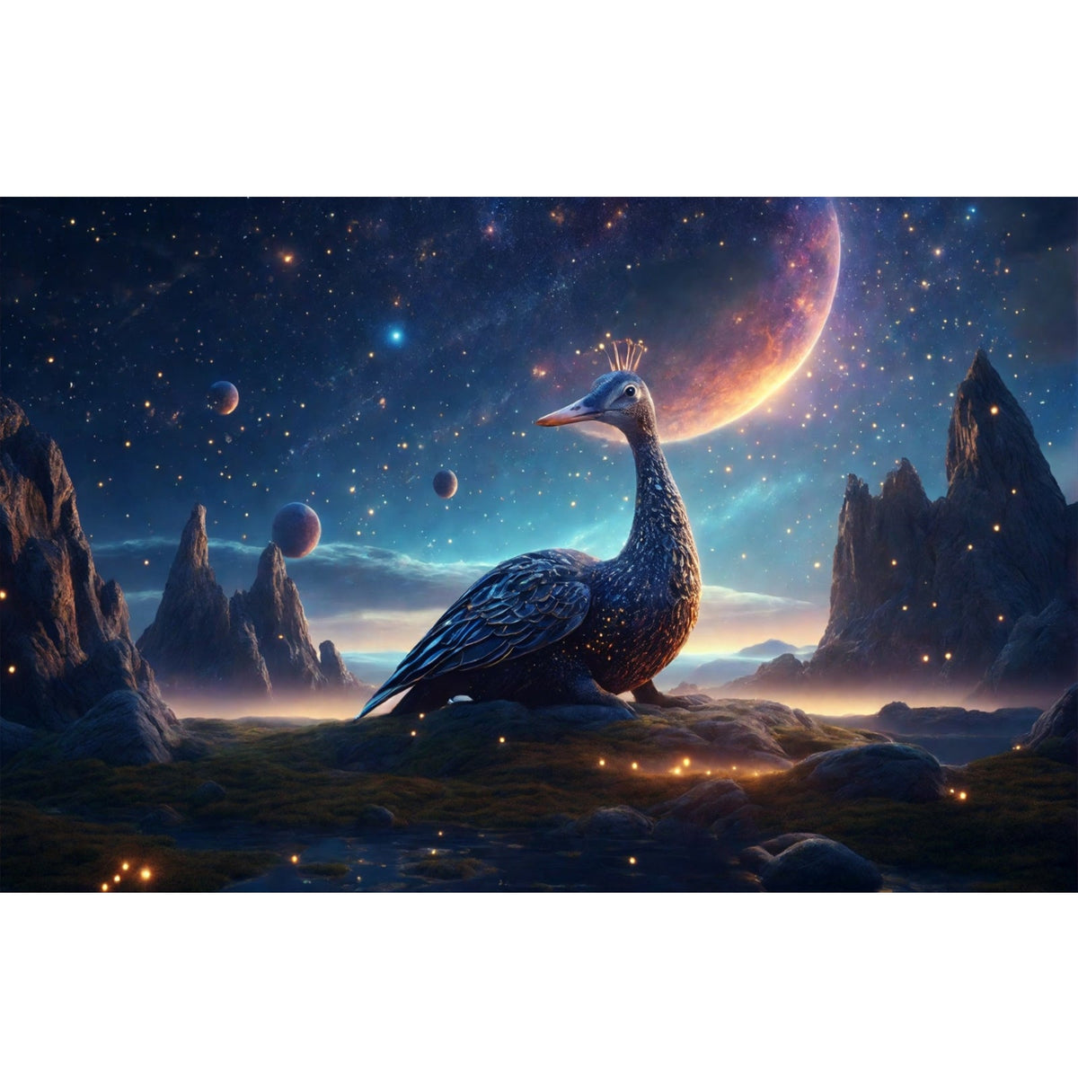 Ingooood Jigsaw Puzzle 1000 Pieces- Fantasy Goose - Entertainment Toys for Adult Special Graduation or Birthday Gift Home Decor