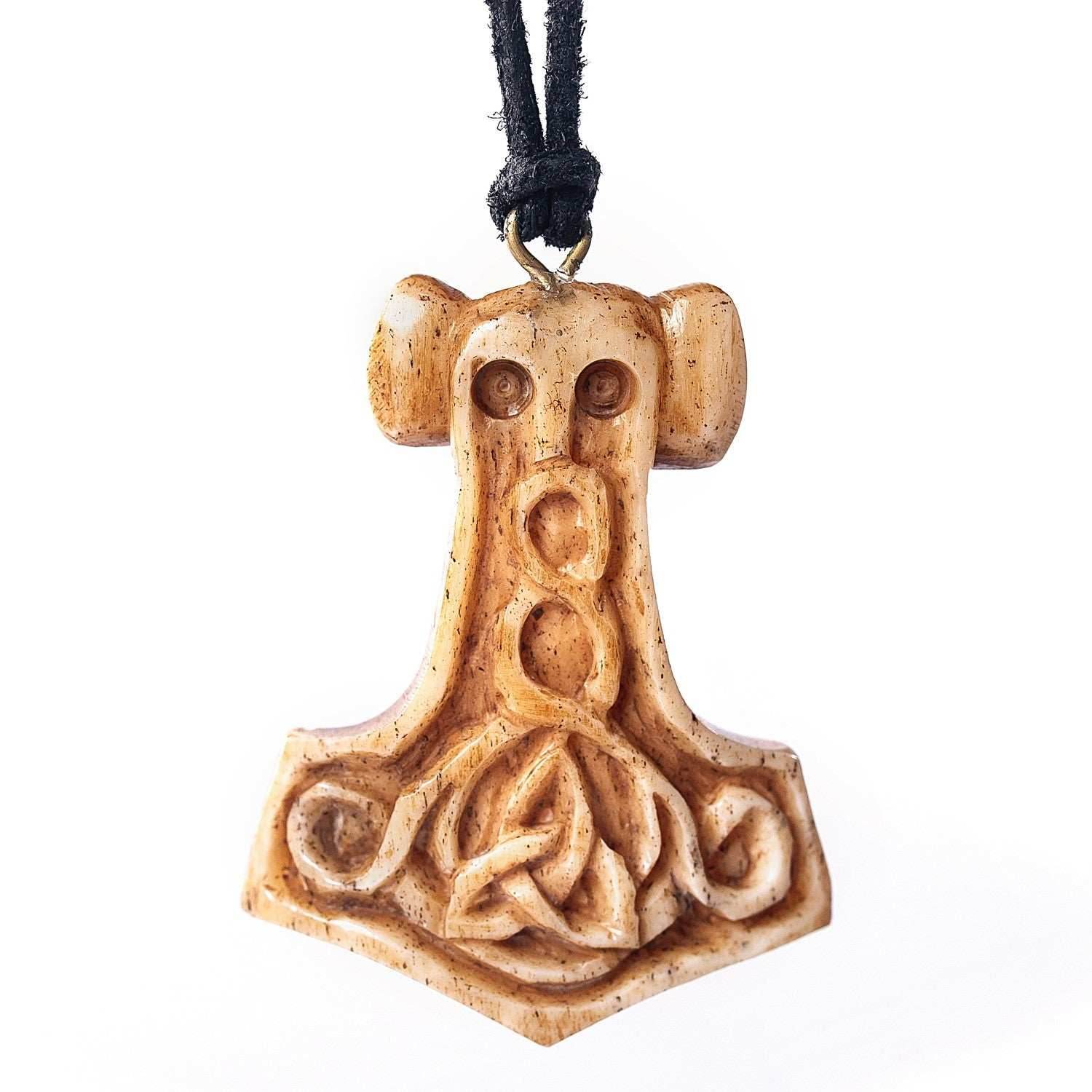 Bone Pendant - Mjolnir Odinson - 