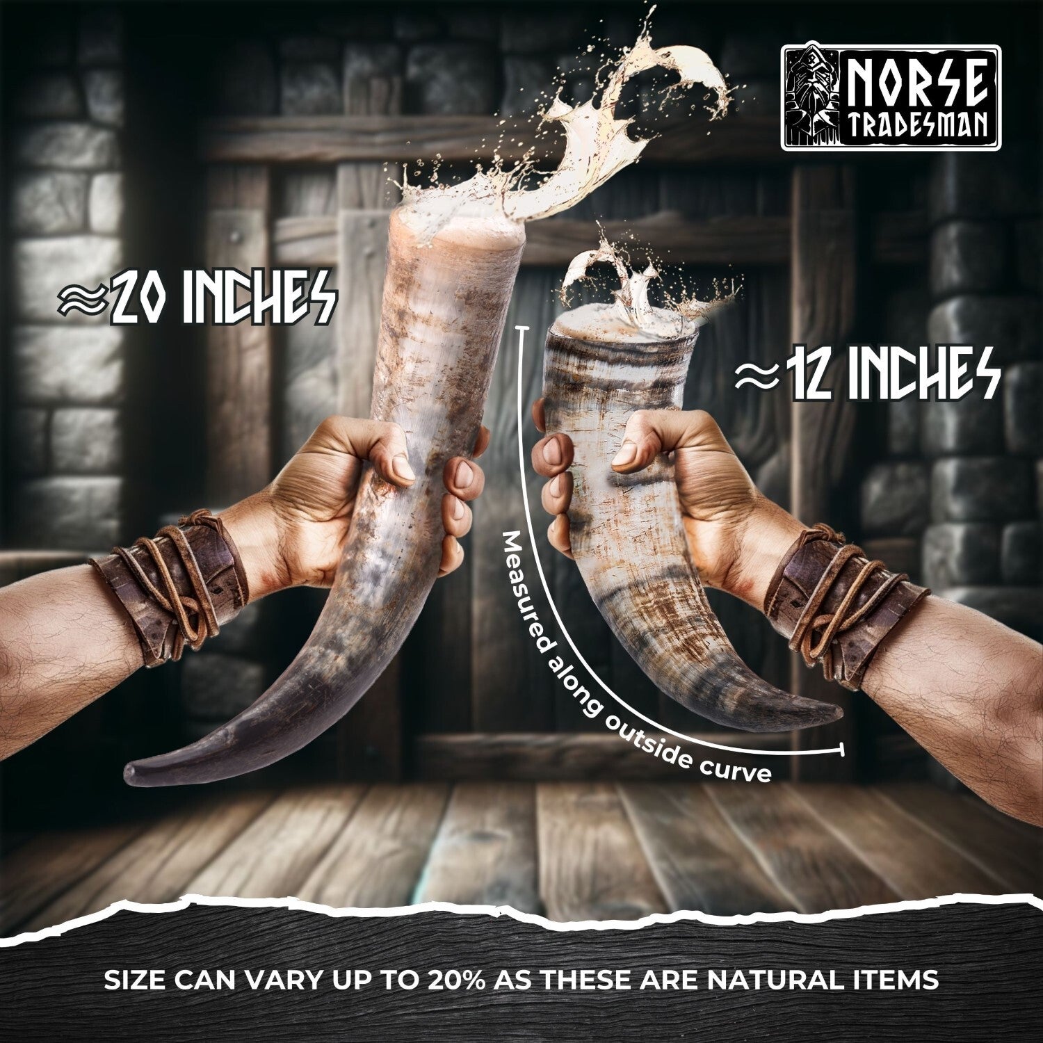 Viking Drinking Horn with Leather Holster – The Journeyman