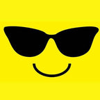 Emoticon Sunglasses Smile Face Mens T-shirt - Heather Grey / Mens Small