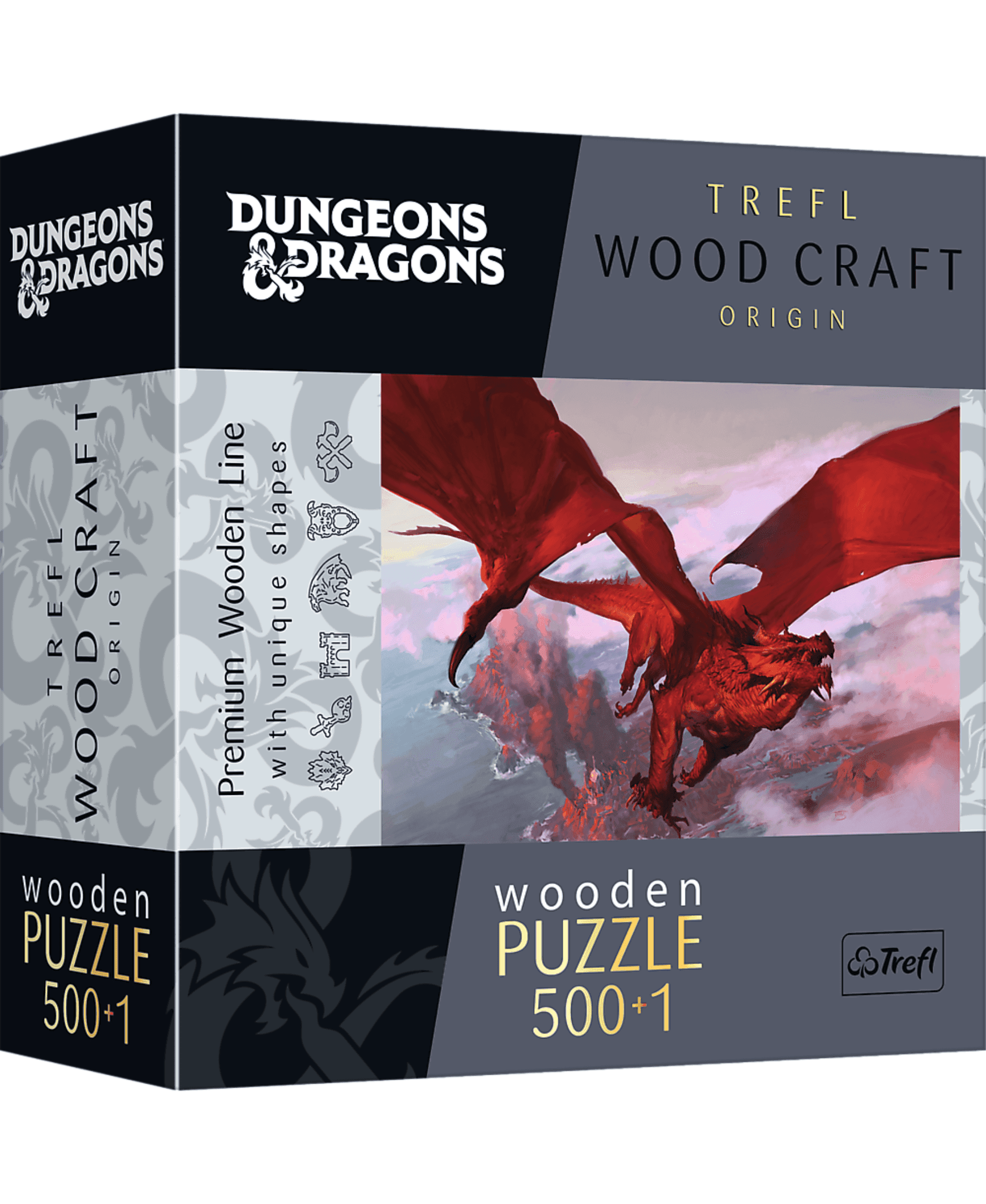 Wooden Puzzle: Dungeons & Dragons - Ancient Red Dragon (Wood Craft) - 