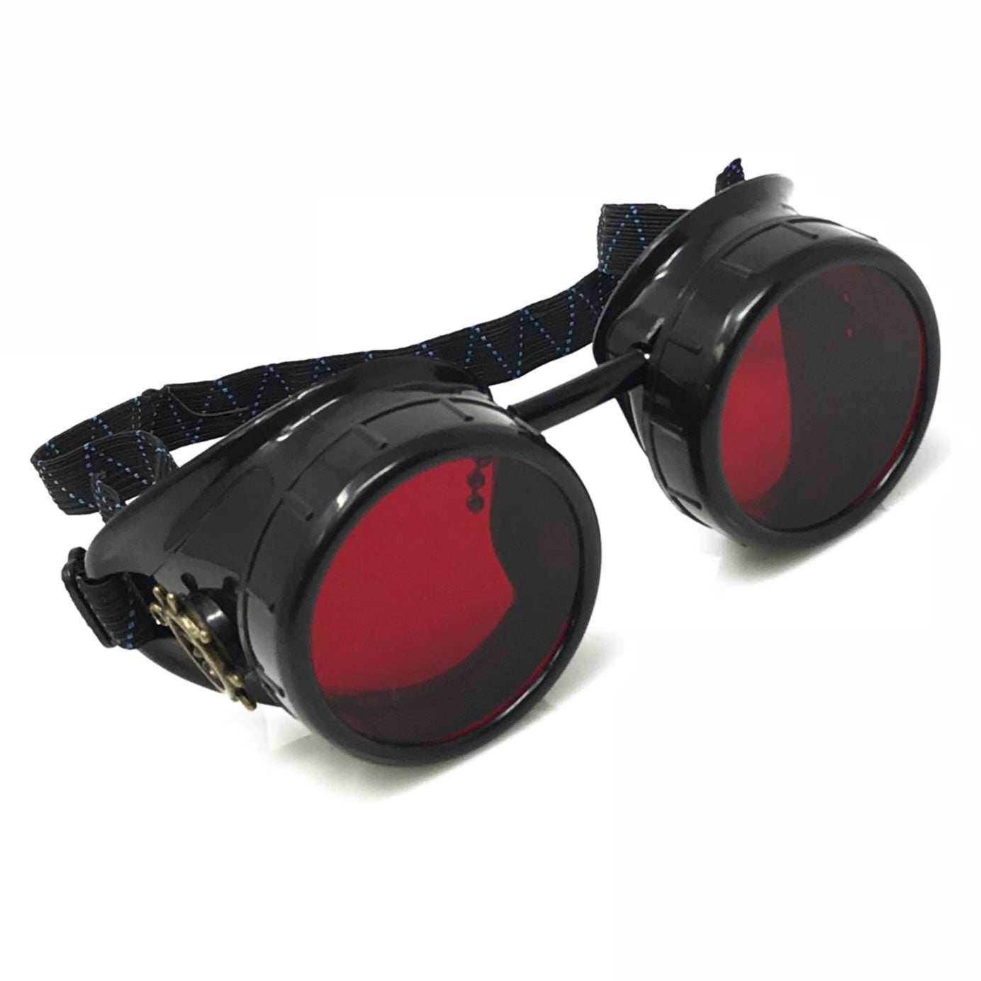 Steampunk Mad scientist goggles - red