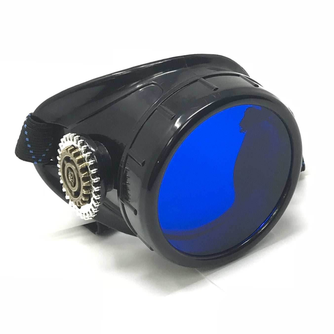 Airship pirate eyepatch monocle - blue