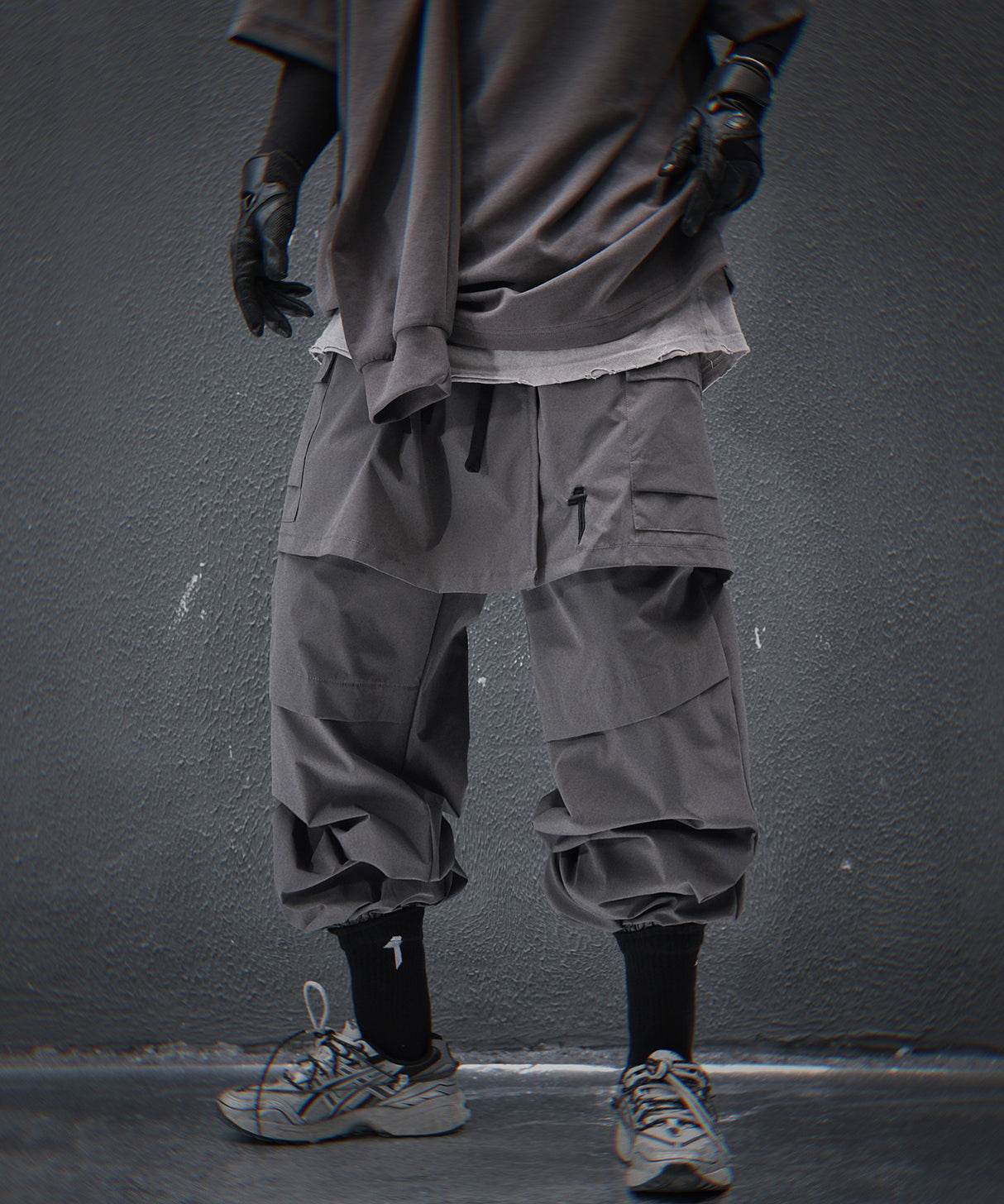 HiP80 Grey Samurai Pants - M