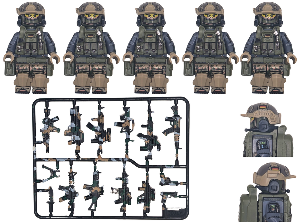German - KSK Kommando Spezialkräfte - 5-Man Squad - Mil-Blox