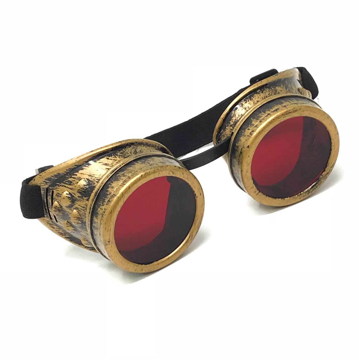 Dystopian apocalyptic goggles - red
