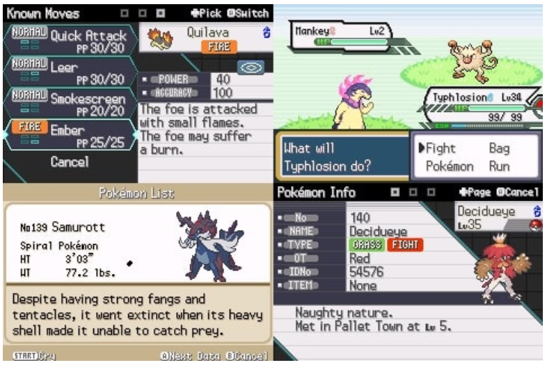 Pokemon Hisui Red GBA Custom Pokemon ROM Hack Video Game Boy Advance