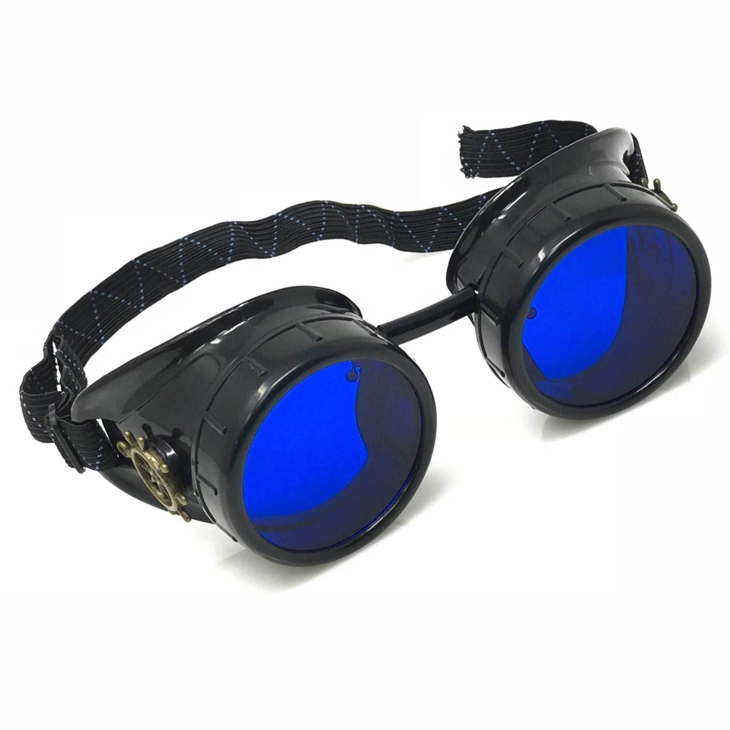 Steampunk Mad scientist goggles - blue