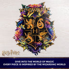 Wooden jigsaw classic puzzle Harry Potter Hogwarts™ (Neonly)