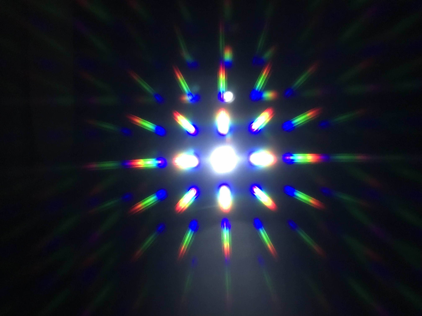 Steampunk Goggles with magnifying loupes UV glow neon blue prism diffraction lenses - 