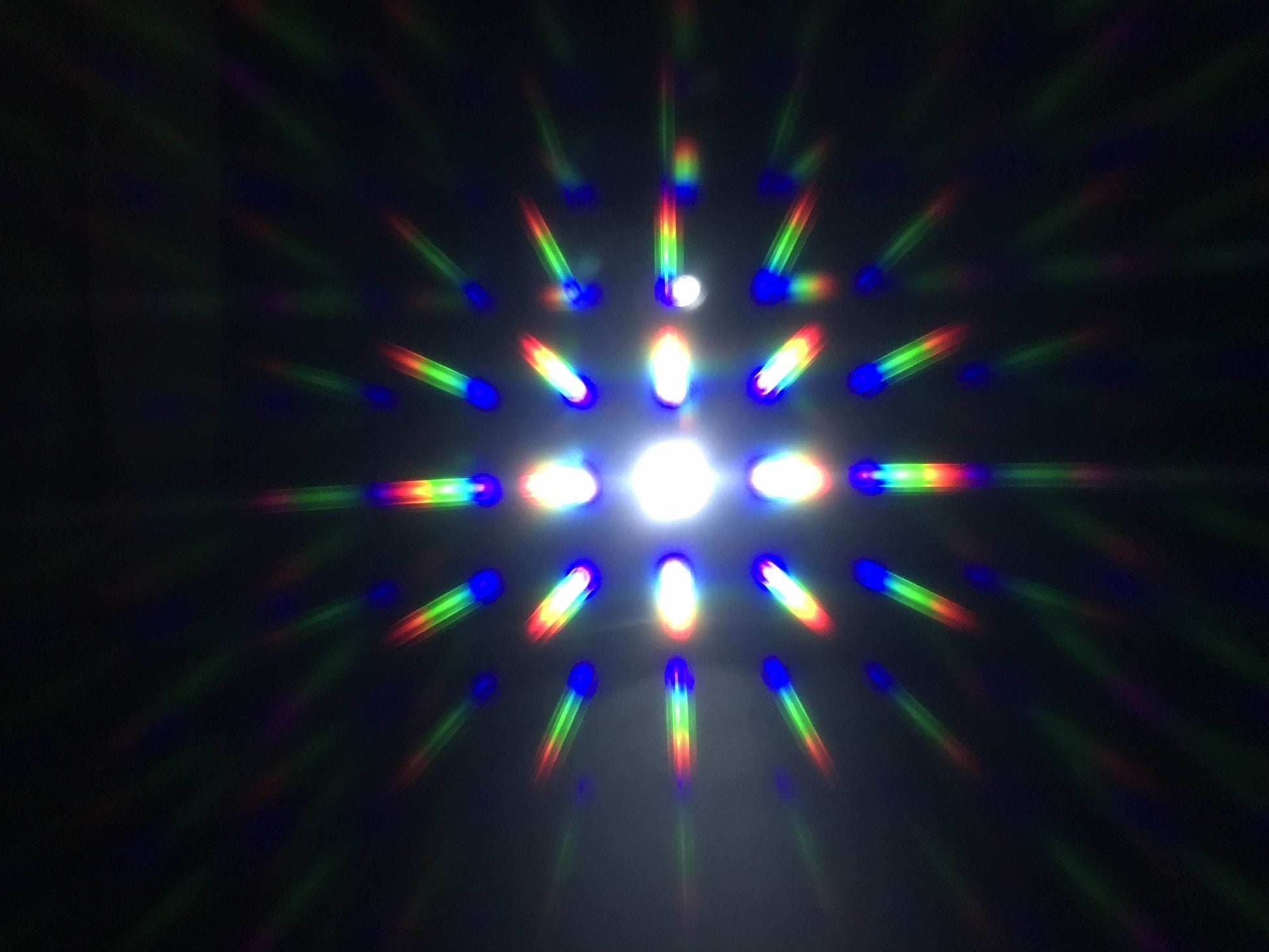 Steampunk Goggles with magnifying loupes UV glow neon blue prism diffraction lenses - 