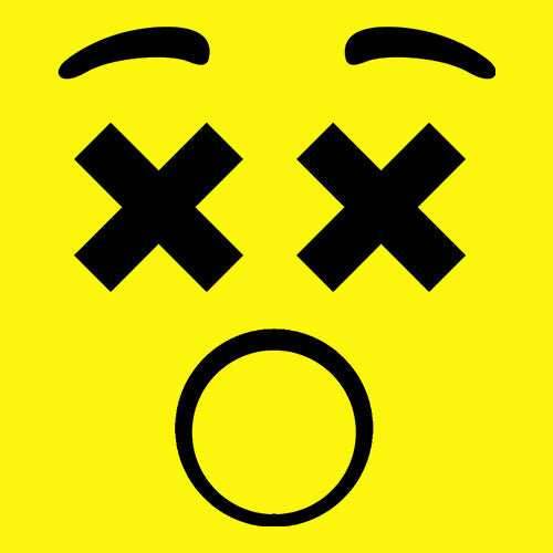 Emoticon XX Eyes Smile Face Mens T-shirt - Heather Grey / Mens Small