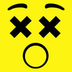 Emoticon XX Eyes Smile Face Mens T-shirt - Heather Grey / Mens Small