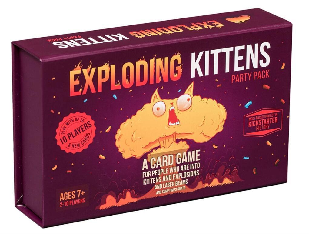 Full English Casual Party Game Card Explosion Kitten