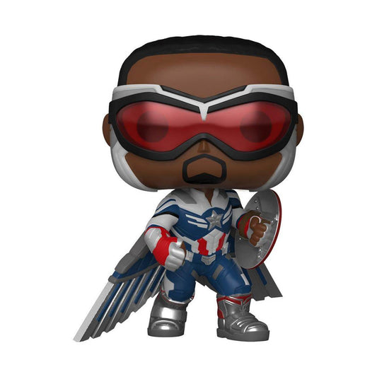 Funko Pop! Marvel: The Falcon and the Winter Soldier - Captain America Action Pose GameStop Exclusive - 