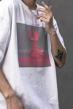 HiT19 Atom Bomb Faded Tee - White / M