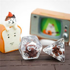 Teddy Dog Dice 7-Dice Set Resin Dungeons and Dragons Dice - 