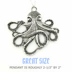 Octopus pendant necklace