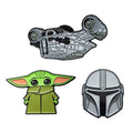 Star Wars: The Mandalorian 3-Piece Enamel Pin Set - 