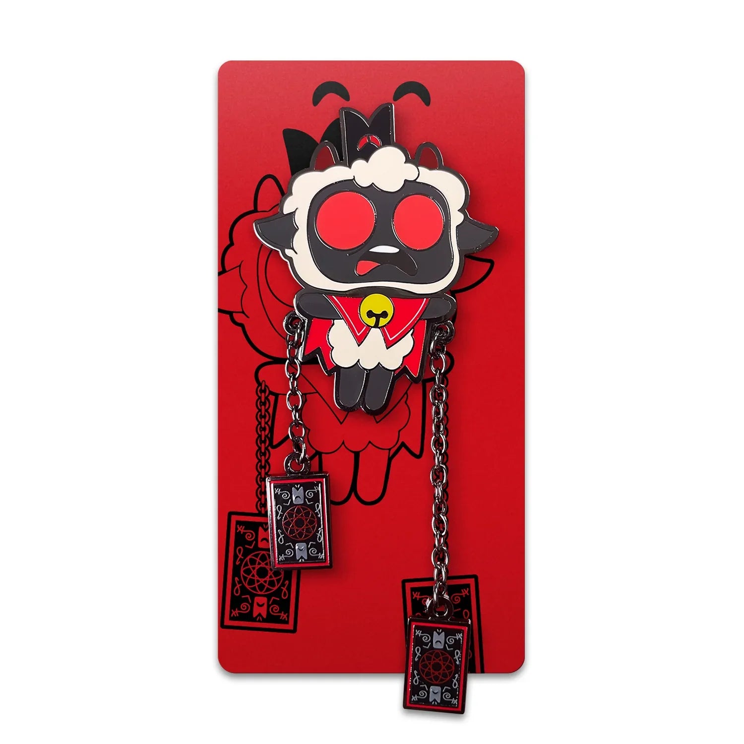 Possessed Tarot Lamb Pin - Cult of the Lamb