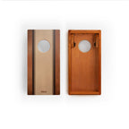 1ft x 2ft Graphic Wood Travel Cornhole Set | Classic Beach Stripes Collection
