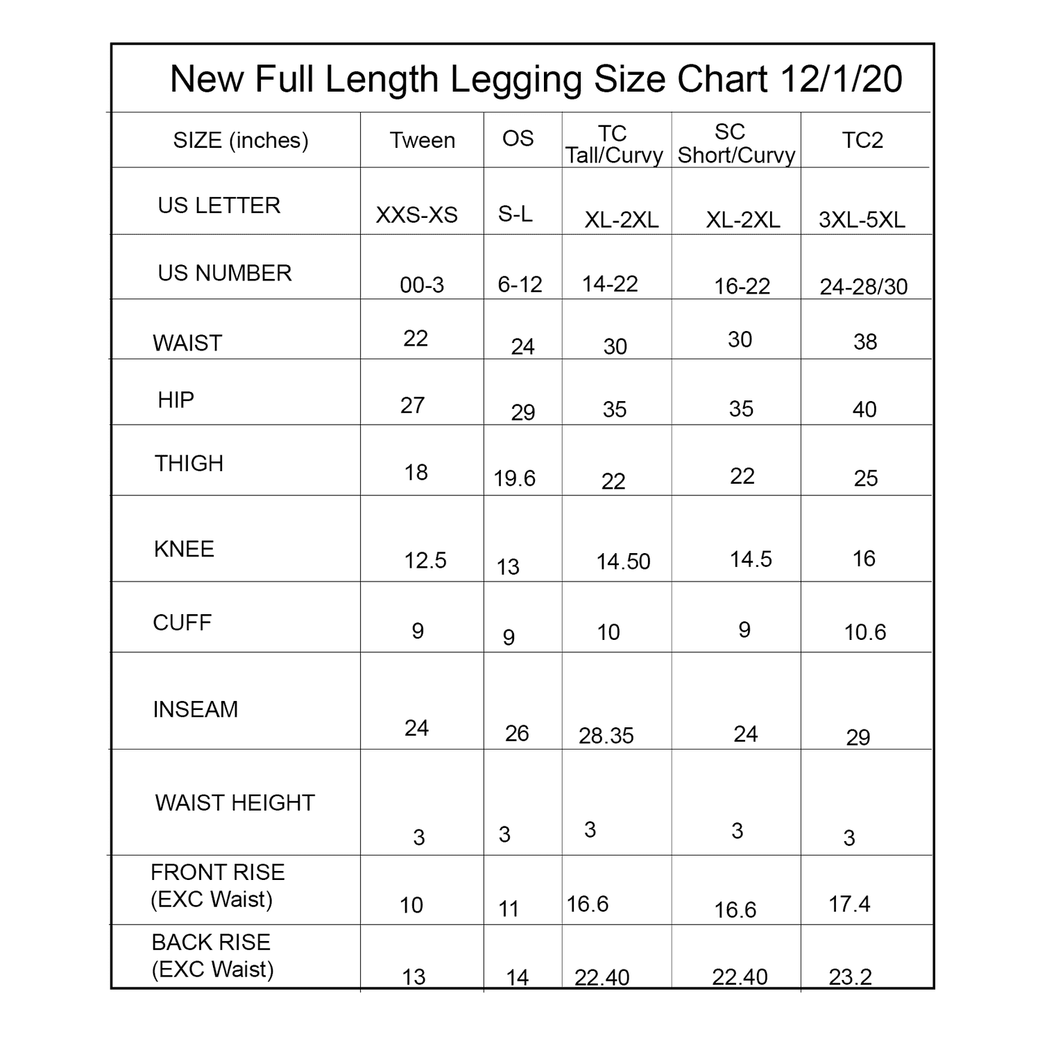 GhS-L = OSts with Attitude Full Length Leggings with Pockets - S-L = OS