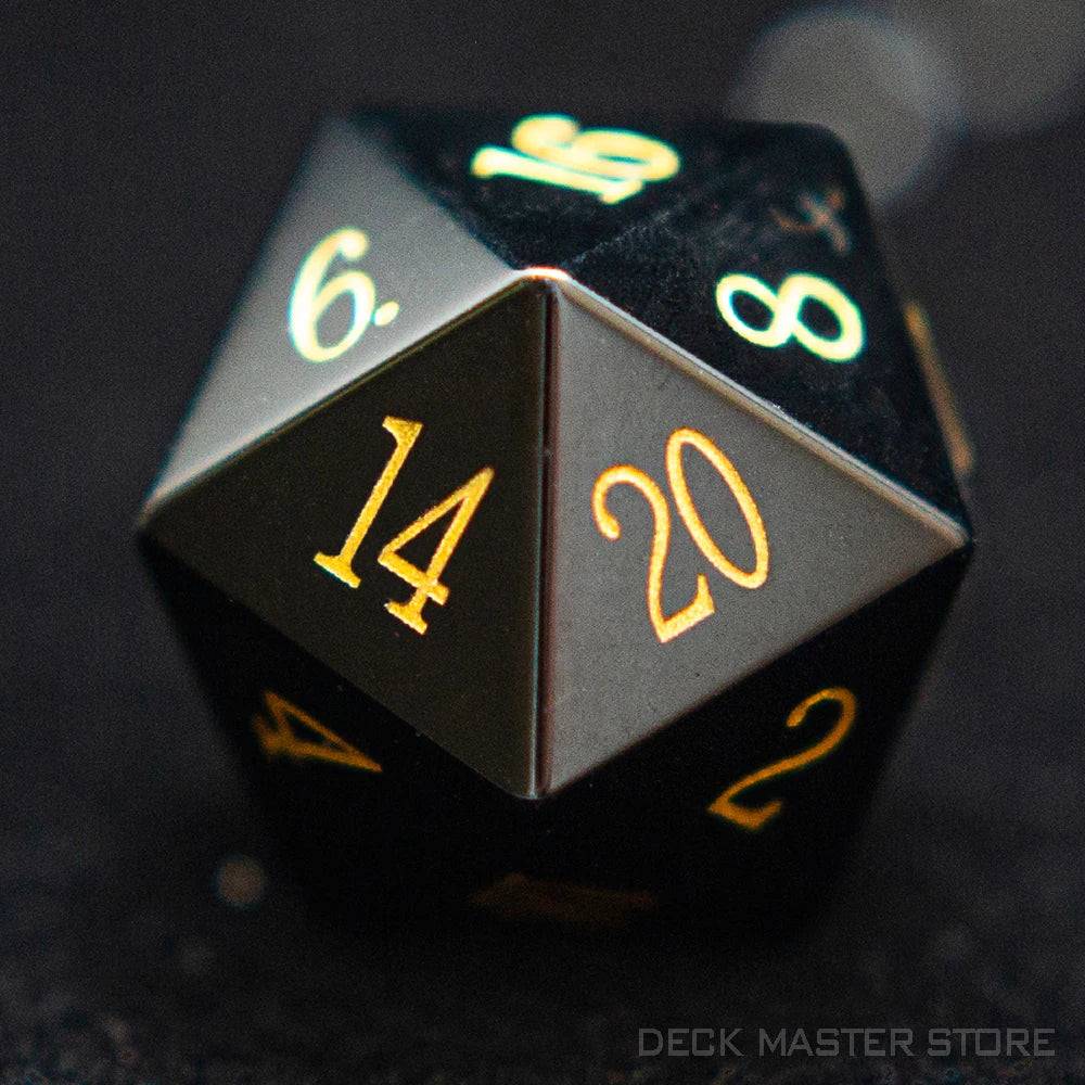 1pc 20 Sided D20 Dice Polyhedral Gemstone Digital D20 DnD Dice for D&D TRPG Magic Tabletop Games Board Games Dice