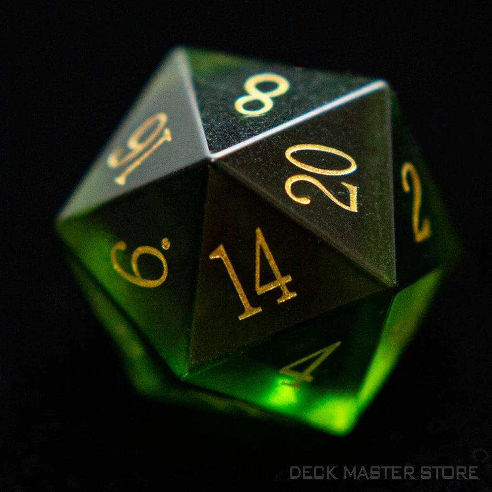 1pc 20 Sided D20 Dice Polyhedral Gemstone Digital D20 DnD Dice for D&D TRPG Magic Tabletop Games Board Games Dice